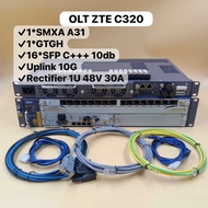Paket OLT ZTE C320 GTGH 16Port UPLINK 10G PSU Vapel With SFP 10dB