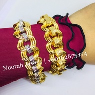 COP 916 | RT COCO KENDI 🌹 LEBAR 2.0cm⭐TERBARU Emas Korea •Exclusive Design 💯 Mcm emas sebenar