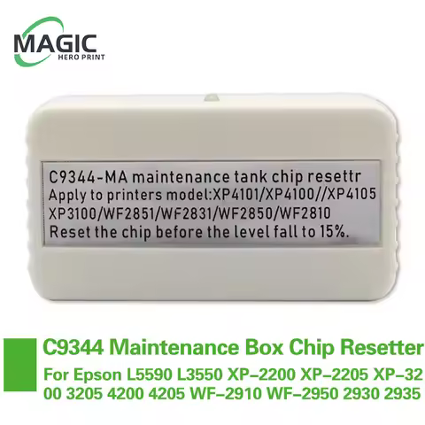 C9344 Maintenance Box Chip Resetter For Epson L5590 L3550 XP-2200 XP-2205 XP-3200 3205 4200 4205 WF-