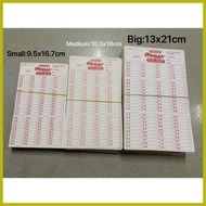 ∟ ➵ ▽ ENDING CARD , PBA CARD , BACK TO BACK ENDING CARD SMALL & medium&big,1BUNDLE (100PCS)