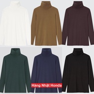 [Auth UniqIo] Heattech 1.0 Women's Turtleneck Thermal Jacket Heattech Woman Thermal Wear Woman - Tag