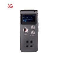 เครื่องบันทึกเสียงดิจิตอลแบบชาร์จไฟได้มินิแบบพกพาเทปเครื่องอัดเสียง MP3 8GB/16GB/32GB เครื่องบันทึกเ