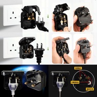 (US TO UK | FUSED) US/China 2&3 Pin Plug Converter / US To UK Plug / Power Converter