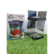 Betta Tank / Betta Aquarium / Betta Fish Tank 1.25L (10CM x 10CM x 18CM)