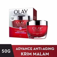 Olay Krim Pelembab Malam Regenerist Advanced Anti Aging Skincare 50GR night cream olay