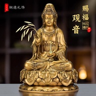 Putuo Mountain Lotus Guanyin Ornaments Buddha Statues Home Living Room Decoration Temple Buddhist Te
