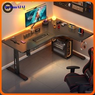 Shape Electric L Standing Desk Corner Table Home Bedroom Office Study Smart Computer Esports Game ke