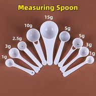 1/2/3/5/10/15g Milk Protein Powder Measuring Plastic Spoon Coffee Scoop Kitchen Seasoning Susu Sudu 