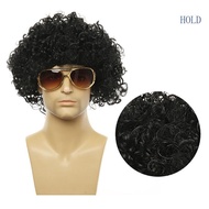 ACE Disco Hippie Costume Set 80s Curly Rock Wig Necklace Sunglasses 80s Costume Accessories for Hall