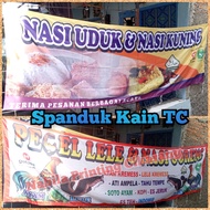 spanduk kain pecel lele seafood sari laut lalapan DESAIN GRATIS DESAIN CUSTOM