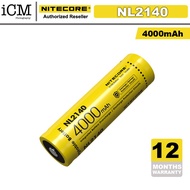 NITECORE NL2140 21700 4000MAH BUTTON TOP BATTERY