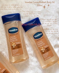 Dầu dưỡng thể Vaseline Intensive Care Cocoa Radiant Body Oil 200ml