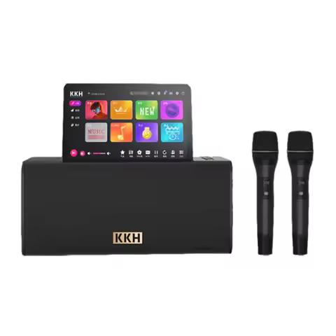 All-in-one Karaoke System Set Player Android Home Party Karaoke Machine With 10.1 Inch Touch Screen 