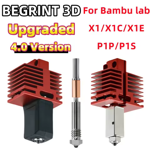 New Hotend For Bambu Lab P1P X1C P1S X1 X1E V4.0 Upgrade Hot end Print Head 3D Printing Parts for ba