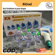 Set Bekam 6 pcs Cups [Bekam Angin/Darah DIY di Rumah] Easy to Use