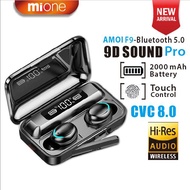 Mione AMOI F9 TWS Bluetooth Waterproof Wireless Earphones