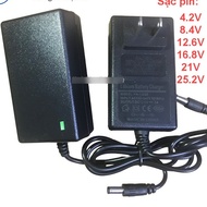 Battery charger Adapter Battery charger 2A 4.2V 8.4V 16.8V 12.6V 21V 25.2V