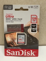 SanDisk 128GB SD card SDXC UHS-I 閃迪相機記憶卡