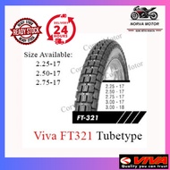 Norva Motor Tayar Viva Tube-Type Tyre Ft321 2.25X17 225X17 2.50-17 250-17 Ft321