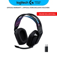 Logitech G535 LIGHTSPEED Wireless Gaming Headset - Lightweight on-ear headphones, flip to mute mic, 