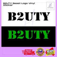 BEAST B2UTY KPOP LOGO design vinyl sticker ( Die-cut)