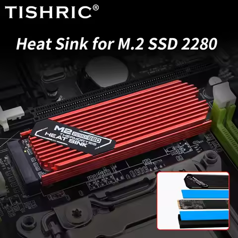 TISHRIC SSD M2 Radiator M.2 2280 NVME SSD Heat Sink Cooling Pads Heatsink Aluminum Dissipation With