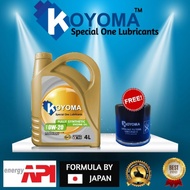PERODUA AXIA OIL FILTER + KOYOMA 0W20 FULLY SYNTHETIC ENGINE OIL 4LITER