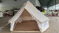 Canvas Bell Tent Pillarless New เต็นท์กระโจมแคนวาส ไม่มีเสากลาง กันน้ำ 100%  มี 3 ขนาดให้เลือก 3m 4m 5m