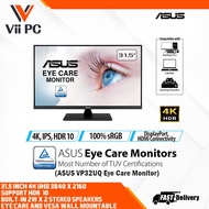 ASUS VP32UQ Eye Care Monitor – 31.5-inch, 4K UHD (3840 x 2160), IPS, 100% sRGB, HDR-10, Adaptive-Syn