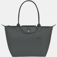 New 100% Genuine goods longchamp Le Pliage Green Handbag M foldable green long handle waterproof Canvas Shoulder Bags medium size Tote Bag L2605919P66 Graphite color