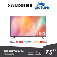 FREE SHIPPING Samsung 4K Smart TV 75 Inch UHD Television can YouTube Netflix Televisyen Free TV Bracket Hdmi 电视机 UA75AU7000KXXM