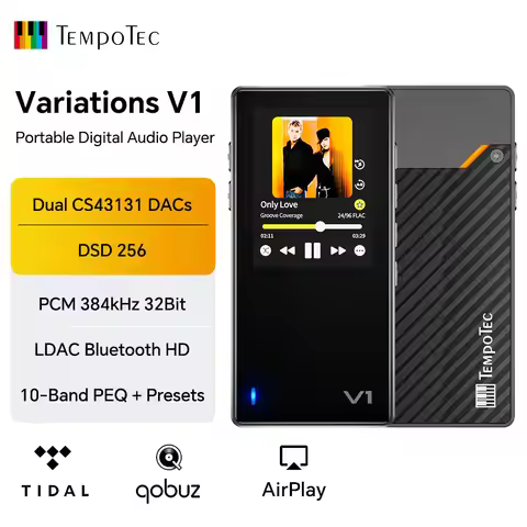 TempoTec Variations V1 EZHiFi HiFI Music MP3 Player, Lossless Audio Bluetooth 5.1 LDAC Support TIDAL