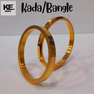 Premium Glossy Gold-Plated Stainless Steel Kada / Bangle