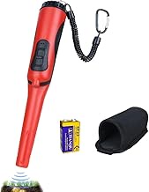 Fully Waterproof Portable Pinpointing Gold Metal Detector with LED Flashlight,360 Degree Searching P