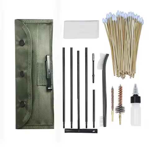 60PC/Set AR15 M16 M4 Gun Brushes Cleaning Kit Airsoft Pistol Cleanner 5.56mm .223 22LR.22 Tactical R