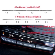 Car Console Air Conditioning Buttons Decoration Trim For Mercedes Benz E Class W212 2008-2015 Auto A