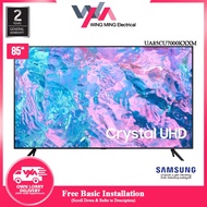 [Free Installation within Klang Valley Area] Samsung CU7000 85 Inch 4K UHD Smart TV Crystal Processor 4K UA85CU7000KXXM