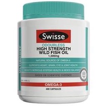 澳洲swisse深海魚油軟膠囊無腥味1000mg400粒omega3中老年1500mg 進口魚油 便宜魚油 愛寶買賣