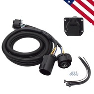 7-Pin Trailer Wire Harness Extension Connector Truck Lathe 7-Channel RV Connection Plug