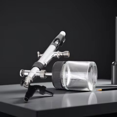 Dual Action Airbrush Pen Rotatable Air Brush Head Gravity And Both Side Available Match Most Types S