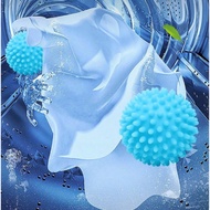 Meymey_Mall SAKU ลูกบอลซักผ้าทรงกลม รุ่น DR006 ขนาด 6.2x6.2x6.2 ซม.คละสี (3 ชิ้น/ถุง) ถูกจริง