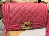 Boy Chanel leboy 20cm  pink cf mini sqaure