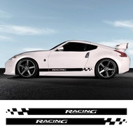 2Pcs Car Stickers DIY Vinyl Film Decals Decoration For Nissan 350Z 370Z Z-Cars Fairlady Z33 Z34 Raci