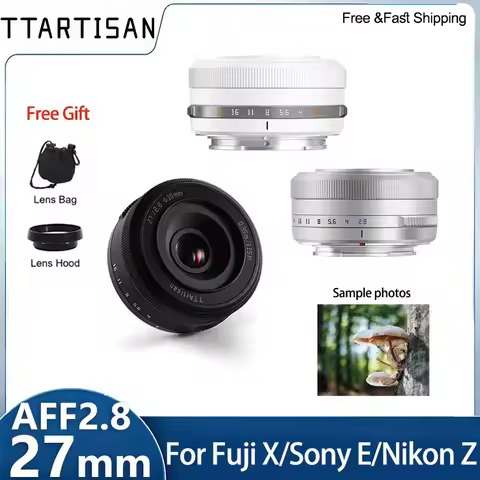 TTArtisan AF 27mm F2.8 APS-C Autofocus Mirrorless Camera Lens for Sony A6400 A7III ZV-E10 FX30 Nikon