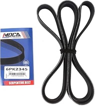 MOCA Serpentine Belt 6PK2345 Compatible with 99-06 for GMC Sierra 1500 4.8L, 06-11 for Lincoln Town 