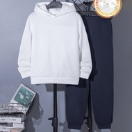 SetTween Boy White Back Monogram Hoodie Two-Piece Can Be Paired With Halloween Costume Halloween Swe