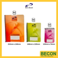 Dot Down Spiral Note Book 50 sheets A5 | A6 | A7 [ random colors]