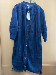 全新 Earth music & ecology 仿牛仔料連身裙