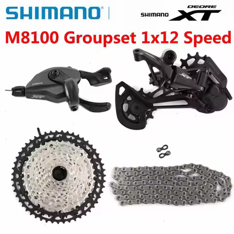 SHIMANO DEORE XT M8100 12 Speed Groupset 12s MTB Mountain Bike kit M8100 shifter Rear Derailleur Cas