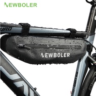 Newboler Bicycle Bag Cycling Top Tube Front Frame Bag Waterproof MTB Road Bike Triangle Pouch TPU Scratch Resistant Bicycle Caulking Bag Pannier Accessories